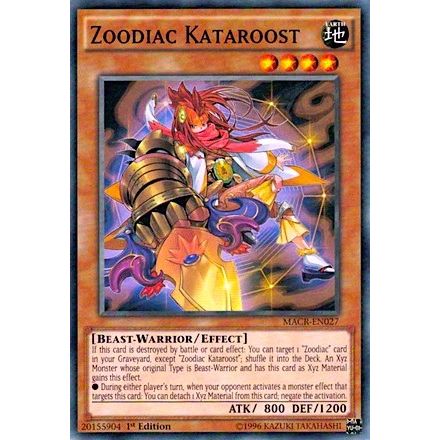 Image for Zoodiac Kataroost (MACR-EN027) (MACR) - YuGiOh
