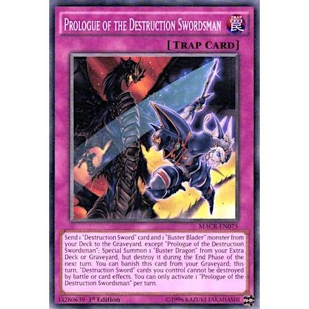 Image for Prologue of the Destruction Swordsman (MACR-EN075) (MACR) - YuGiOh