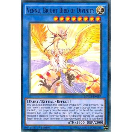 Image for Vennu, Bright Bird of Divinity (MACR-EN097) (MACR) - YuGiOh