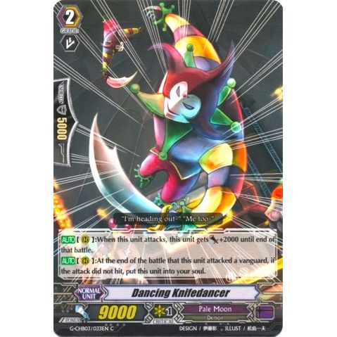 Image for Dancing Knifedancer (G-CHB03/033EN) (G-CHB03) - Cardfight Vanguard