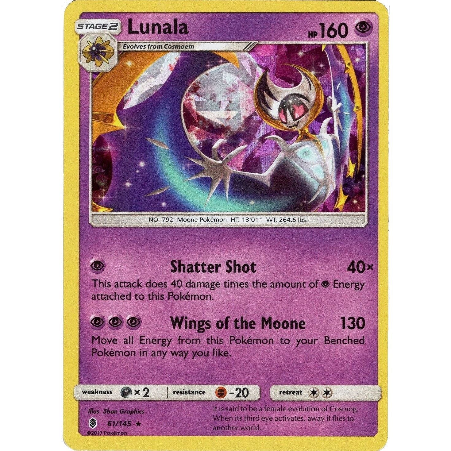 Image for Lunala - 61/145 (Cracked Ice Holo) (061/145) (PR) - Pokemon