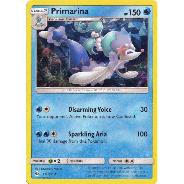 Image for Primarina - 041/149 (Cracked Ice Holo) (041/149) (PR) - Pokemon