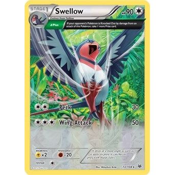 Image for Swellow - 72/108 (XY Roaring Skies) (072/108) (PR) - Pokemon