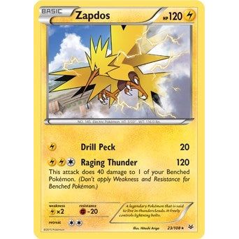Image for Zapdos - 23/108 (XY Roaring Skies) (023/108) (PR) - Pokemon