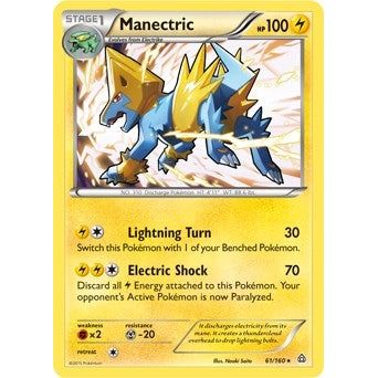 Image for Manectric - 61/160 (XY Primal Clash) (061/160) (PR) - Pokemon
