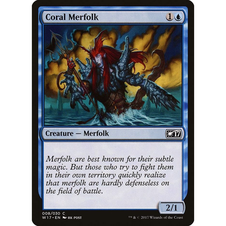 Image for Coral Merfolk (8) (W17) - Magic: The Gathering