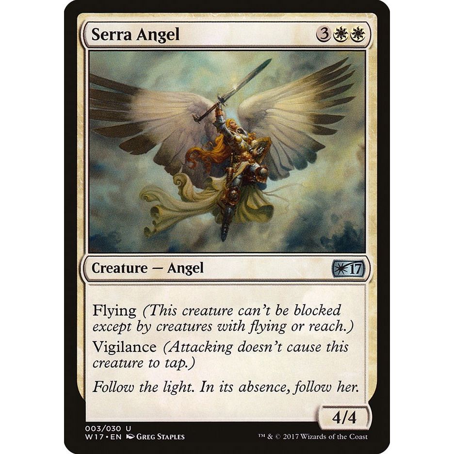 Image for Serra Angel (3) (W17) - Magic: The Gathering