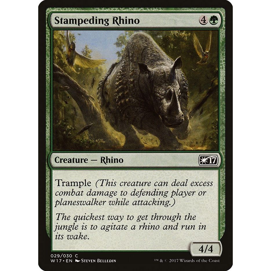 Image for Stampeding Rhino (29) (W17) - Magic: The Gathering