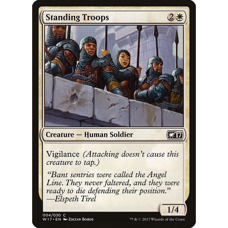 Image for Standing Troops (4) (W17) - Magic: The Gathering