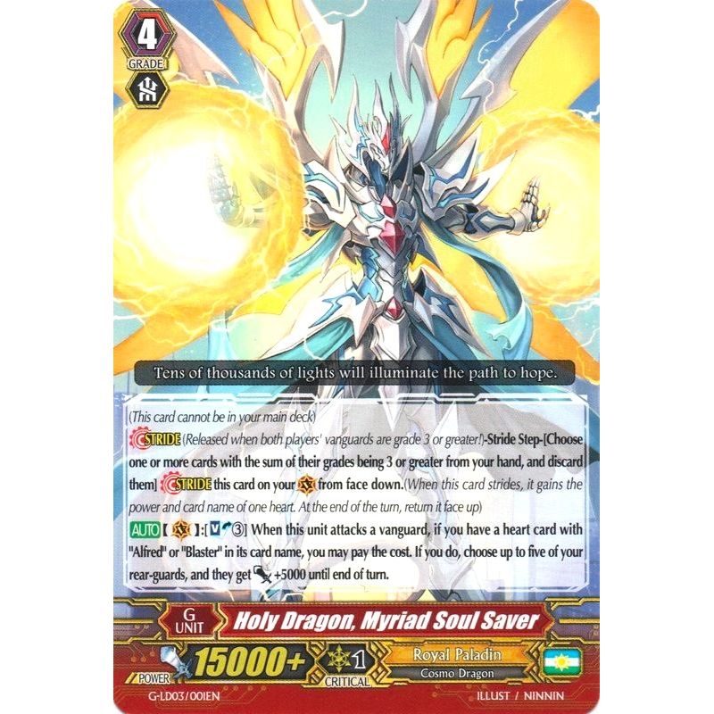 Image for Holy Dragon, Myriad Soul Saver (RRR Foil) (G-LD03/001EN) (G-LD03) - Cardfight Vanguard