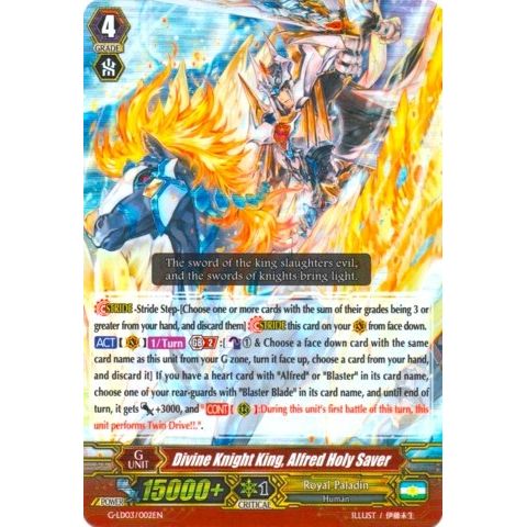 Image for Divine Knight King, Alfred Holy Saver (RRR Foil) (G-LD03/002EN) (G-LD03) - Cardfight Vanguard