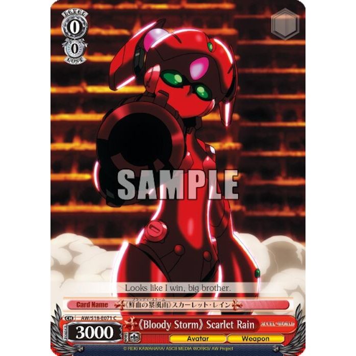 Image for "Bloody Storm" Scarlet Rain (AW/S18-E071 C) (AW/S18) - Weiss Schwarz