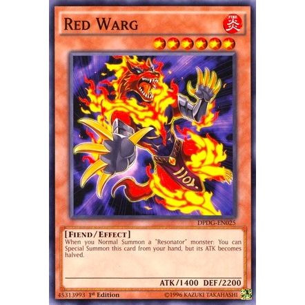 Image for Red Warg (DPDG-EN025) (DPDG) - YuGiOh