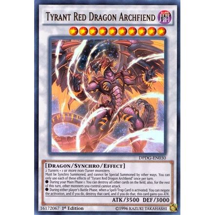 Image for Tyrant Red Dragon Archfiend (DPDG-EN030) (DPDG) - YuGiOh