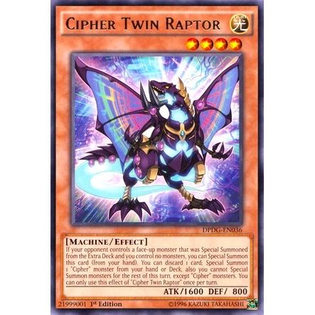 Image for Cipher Twin Raptor (DPDG-EN036) (DPDG) - YuGiOh