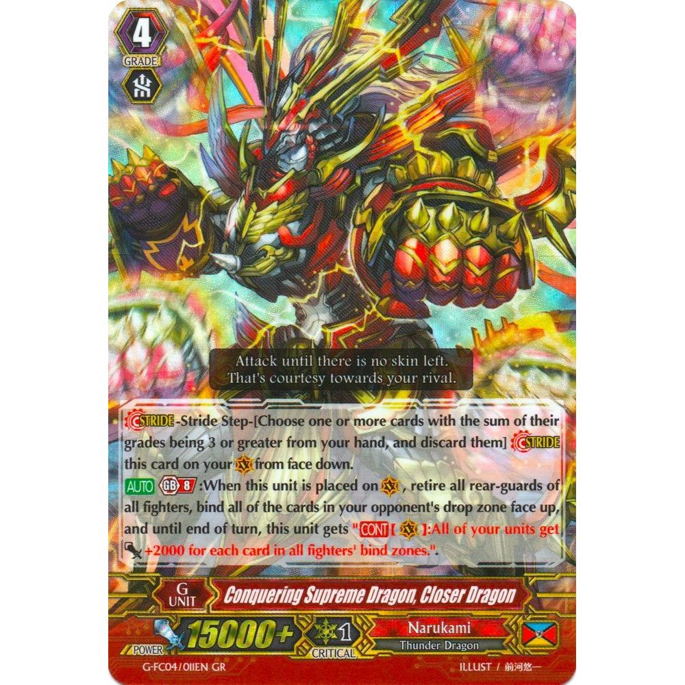 Image for Conquering Supreme Dragon, Closer Dragon (G-FC04/011EN) (G-FC04) - Cardfight Vanguard
