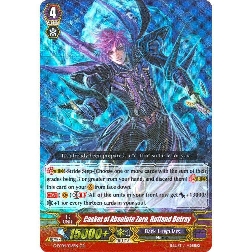Image for Casket of Absolute Zero, Rutland Betray (G-FC04/016EN) (G-FC04) - Cardfight Vanguard