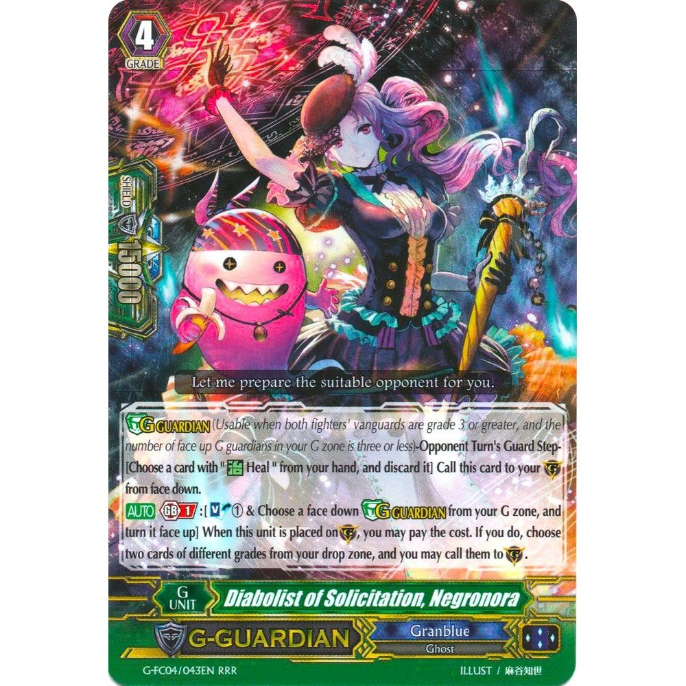 Image for Diabolist of Solicitation, Negronora (G-FC04/043EN) (G-FC04) - Cardfight Vanguard