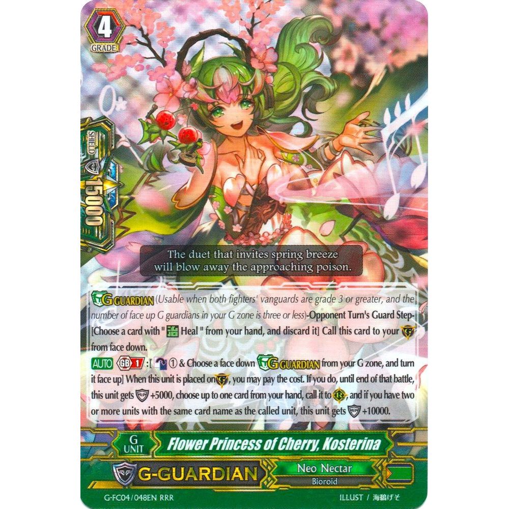 Image for Flower Princess of Cherry, Kosterina (G-FC04/048EN) (G-FC04) - Cardfight Vanguard