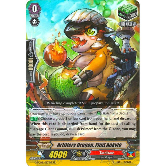 Image for Artillery Dragon, Flint Ankylo (G-FC04/057EN) (G-FC04) - Cardfight Vanguard