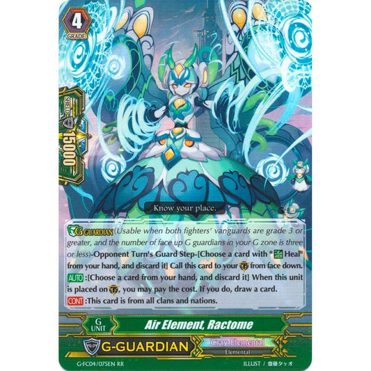 Image for Air Element, Ractome (G-FC04/075EN) (G-FC04) - Cardfight Vanguard