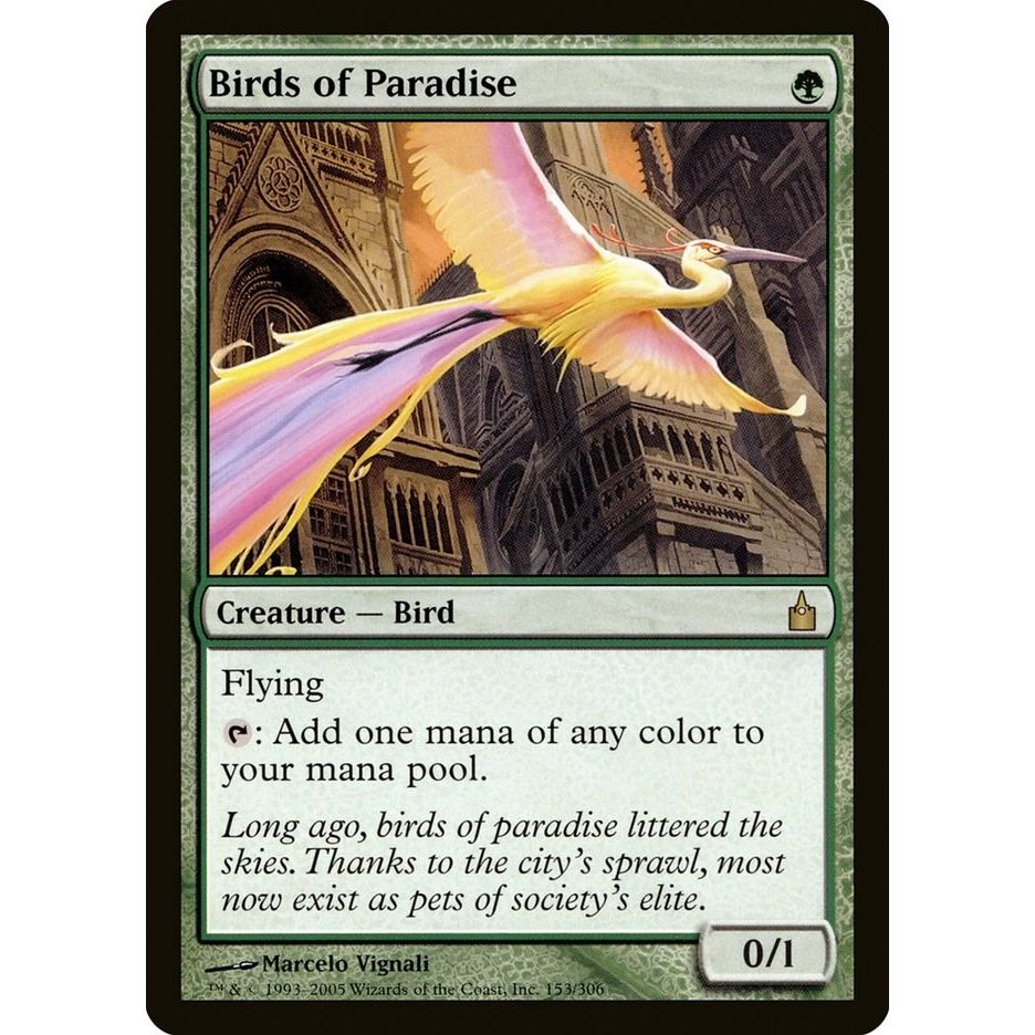 Image for Birds of Paradise (153) (RAV) - Magic: The Gathering