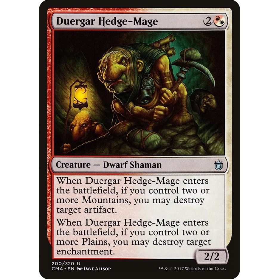 Image for Duergar Hedge-Mage (200) (CMA) - Magic: The Gathering
