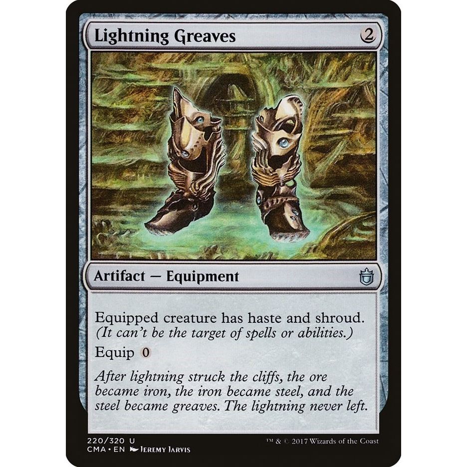 Image for Lightning Greaves (220) (CMA) - Magic: The Gathering