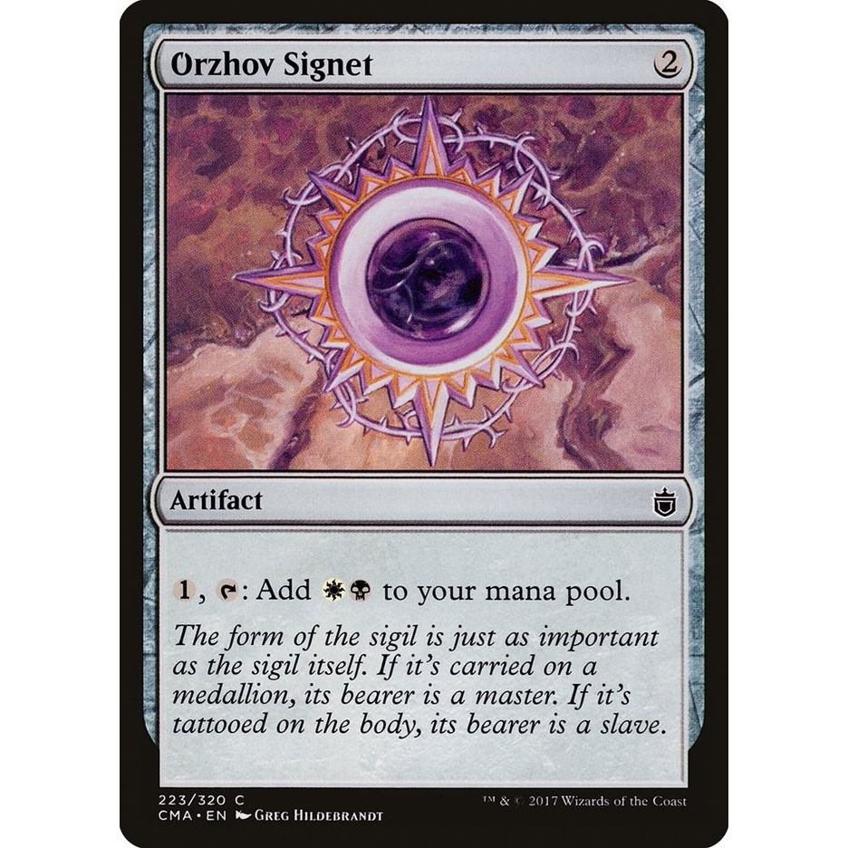 Image for Orzhov Signet (223) (CMA) - Magic: The Gathering