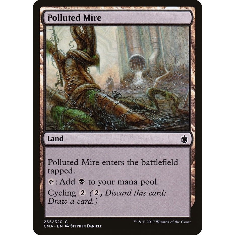 Image for Polluted Mire (265) (CMA) - Magic: The Gathering