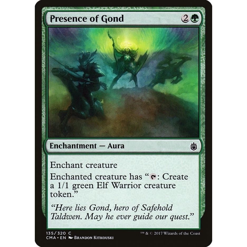 Image for Presence of Gond (135) (CMA) - Magic: The Gathering
