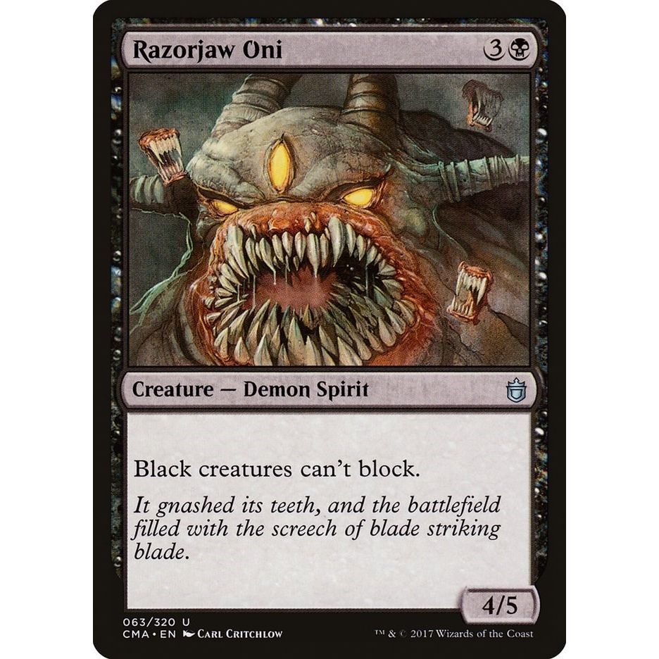 Image for Razorjaw Oni (63) (CMA) - Magic: The Gathering