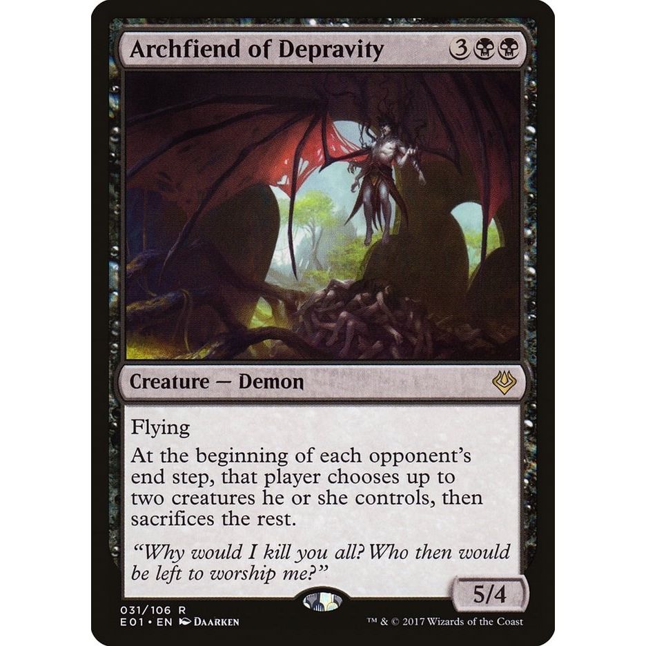 Image for Archfiend of Depravity (31) (AC2) - Magic: The Gathering