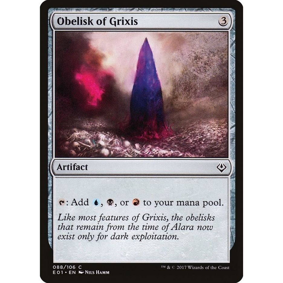 Image for Obelisk of Grixis (88) (AC2) - Magic: The Gathering