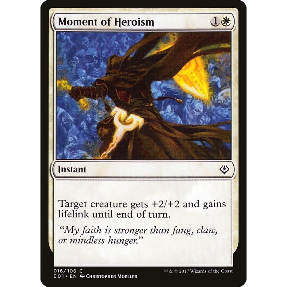 Image for Moment of Heroism (16) (AC2) - Magic: The Gathering
