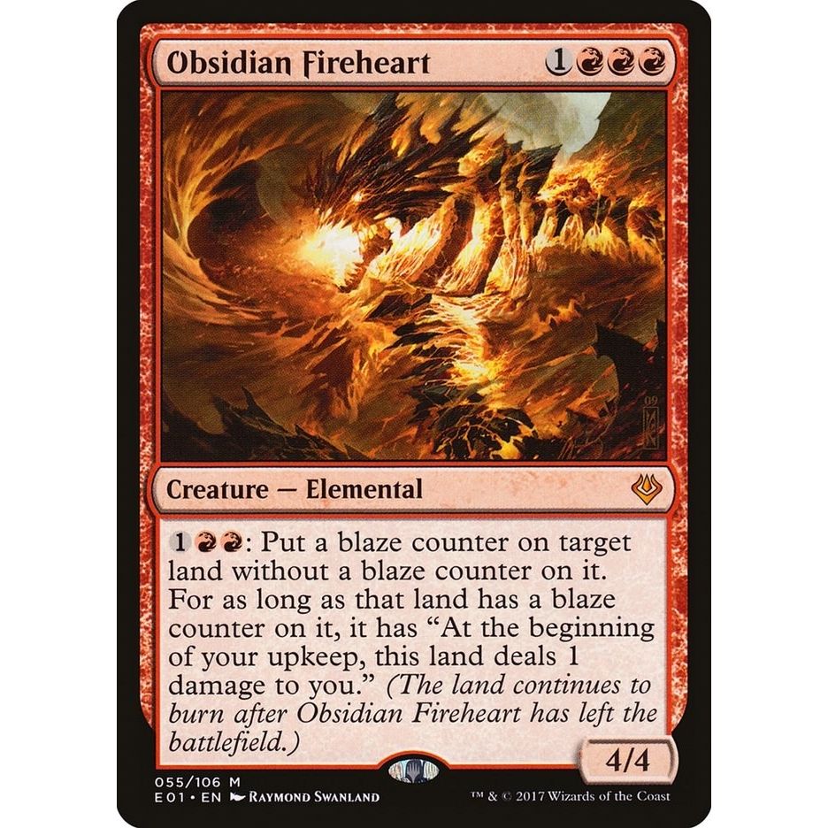 Image for Obsidian Fireheart (55) (AC2) - Magic: The Gathering