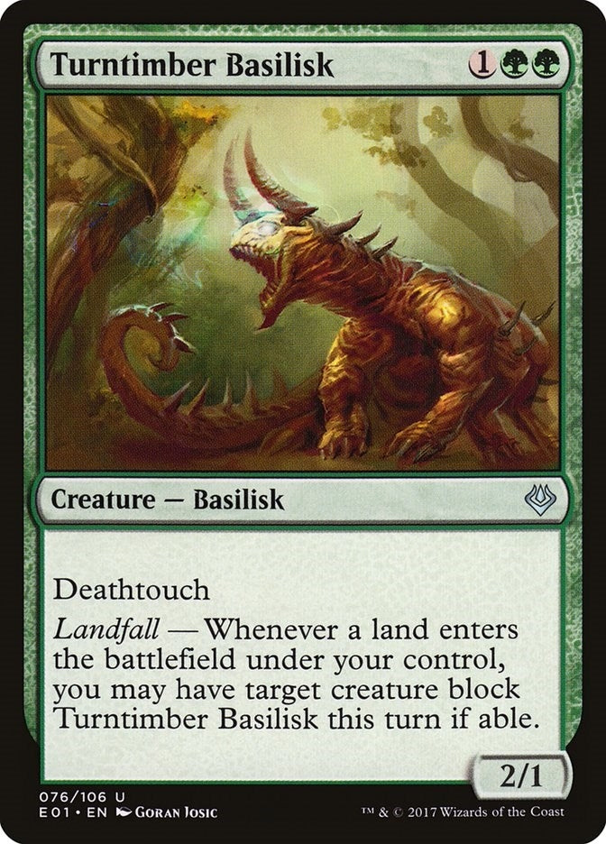 Image for Turntimber Basilisk (76) - Magic: The Gathering