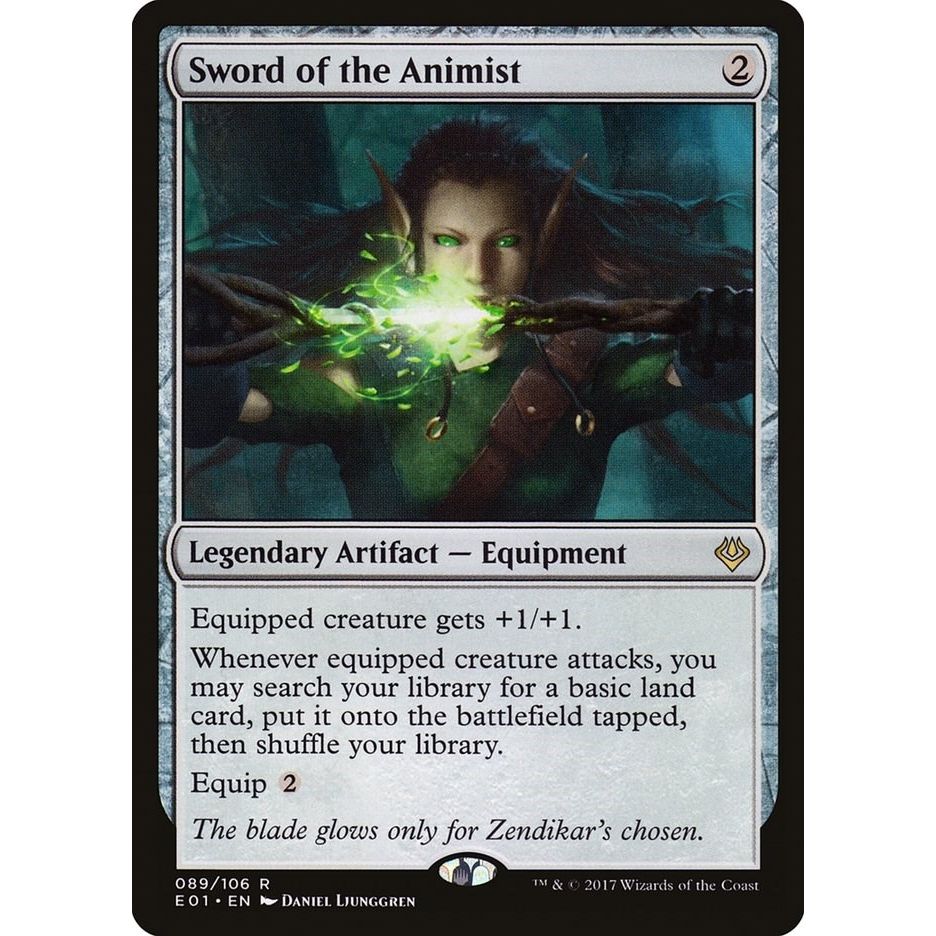 Image for Sword of the Animist (89) (AC2) - Magic: The Gathering