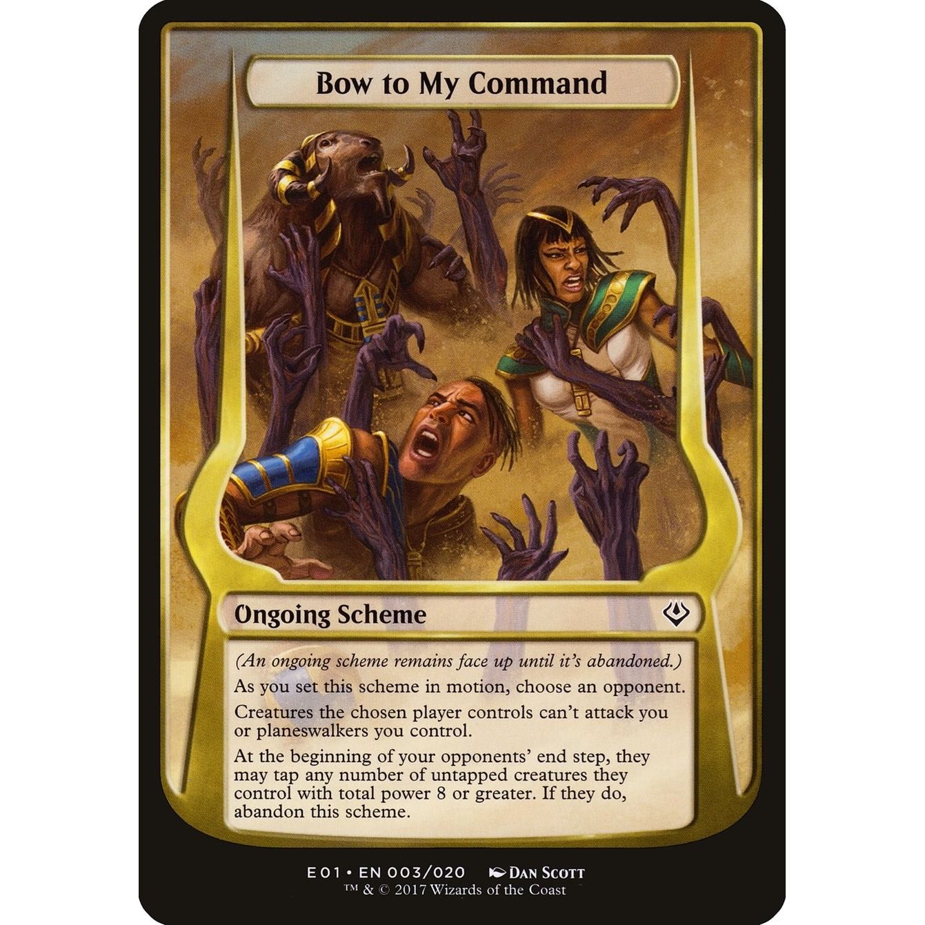 Image for Bow to My Command (Archenemy: Nicol Bolas) (3) (OVER) - Magic: The Gathering