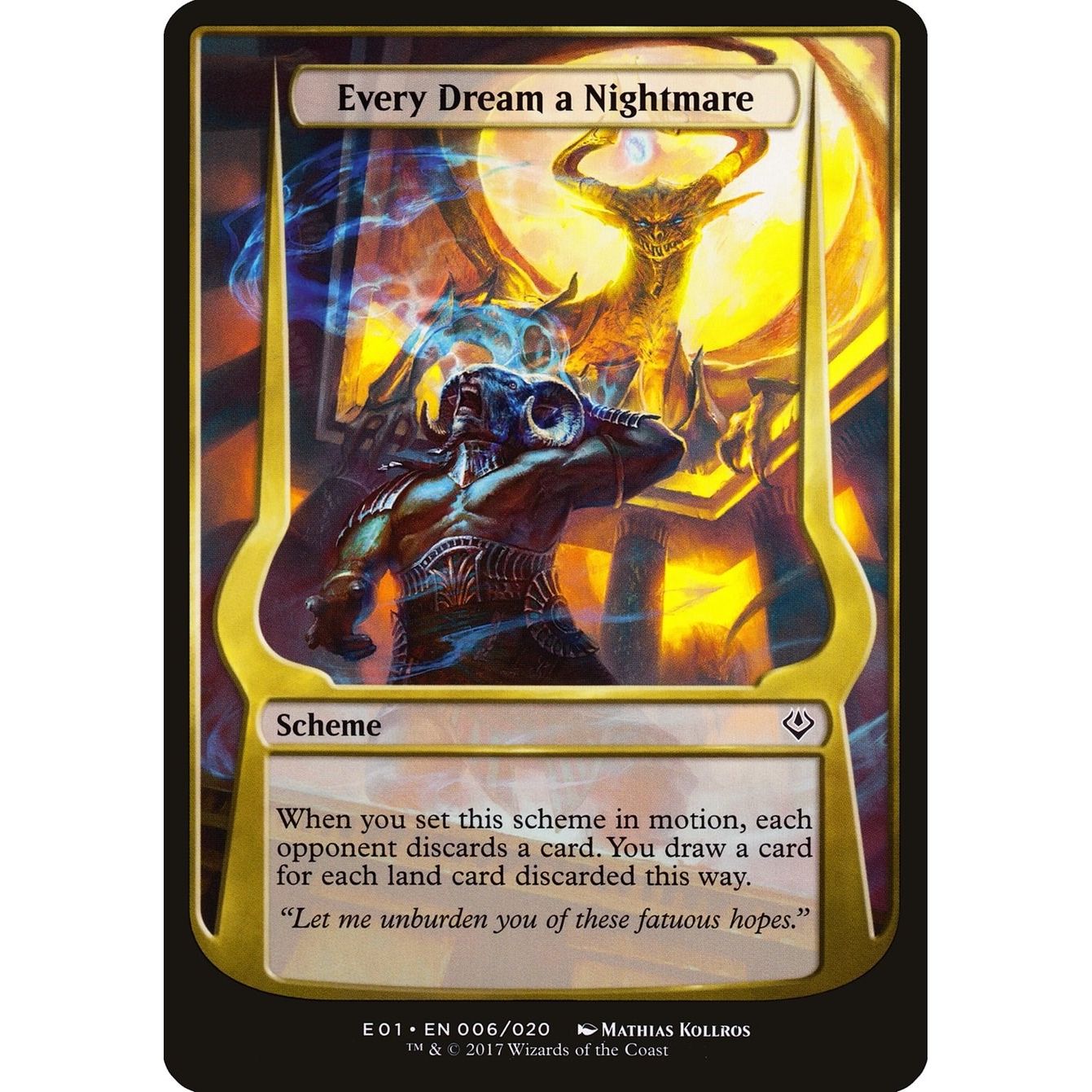 Image for Every Dream a Nightmare (Archenemy: Nicol Bolas) (6) (OVER) - Magic: The Gathering