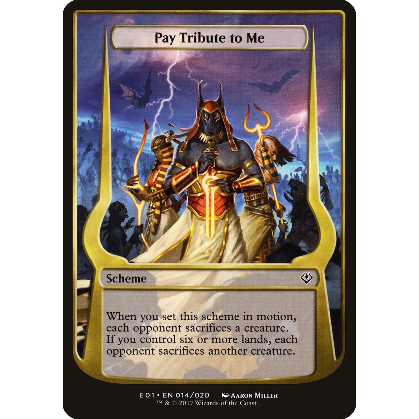 Image for Pay Tribute to Me (Archenemy: Nicol Bolas) (14) (OVER) - Magic: The Gathering