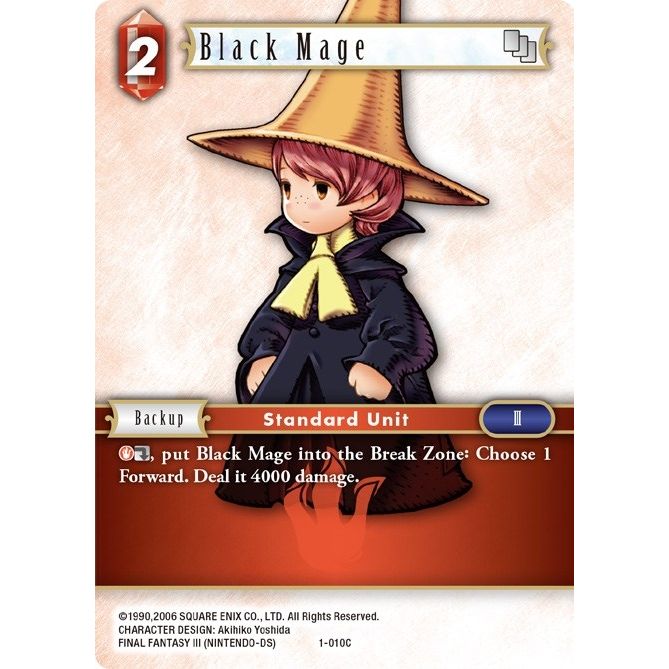 Image for Black Mage (Arc) - 1-010C (1-010C) (OP1) - Final Fantasy TCG