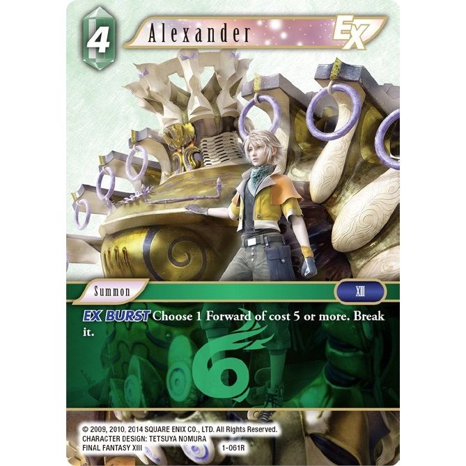 Image for Alexander EX (1-061R) (OP1) - Final Fantasy TCG