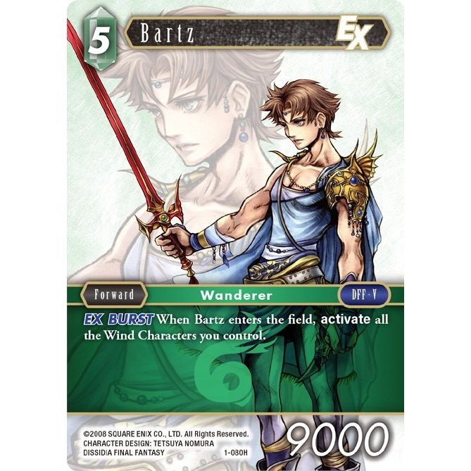 Image for Bartz EX (1-080H) (OP1) - Final Fantasy TCG