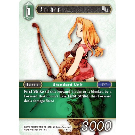 Image for Archer (Female Unit) - 1-087C (1-087C) (OP1) - Final Fantasy TCG