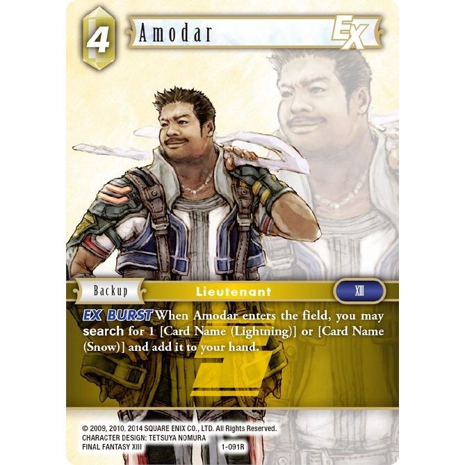 Image for Amodar EX (1-091R) (OP1) - Final Fantasy TCG