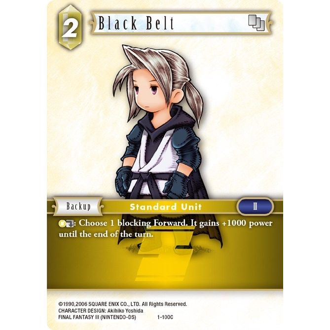 Image for Black Belt (Luneth) - 1-100C (1-100C) (OP1) - Final Fantasy TCG