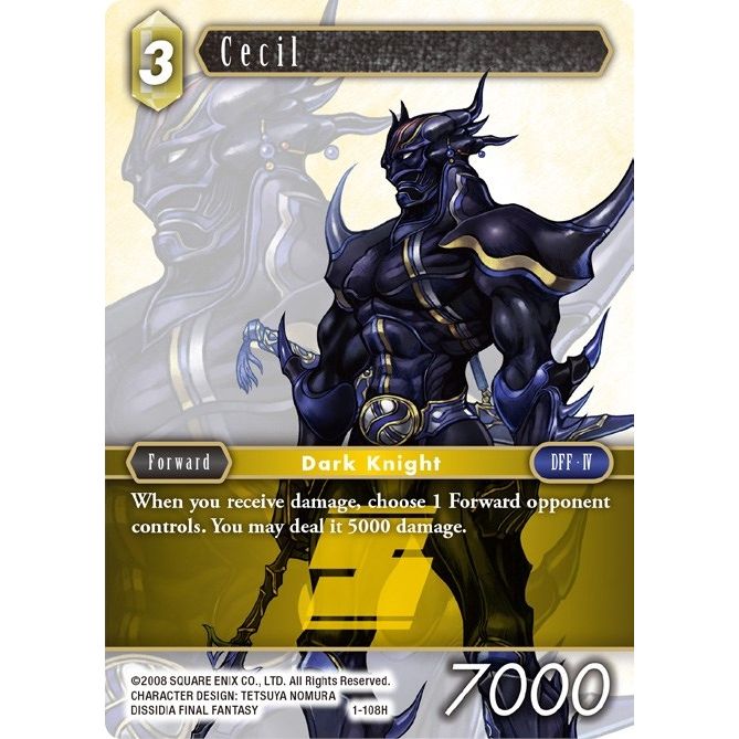 Image for Cecil (Hero) (1-108H) (OP1) - Final Fantasy TCG