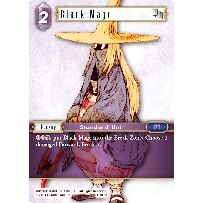 Image for Black Mage (Female Unit) - 1-130C (1-130C) (OP1) - Final Fantasy TCG