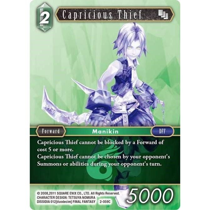Image for Capricious Thief (2-059C) (OP2) - Final Fantasy TCG